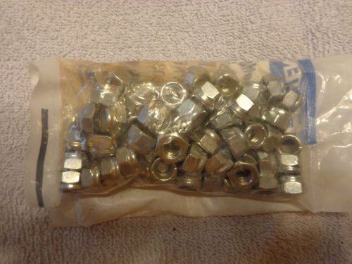 5/16&#034;-18 Zinc Finish NE Grade 2 Nylon Insert Lock Nut (QTY 50)