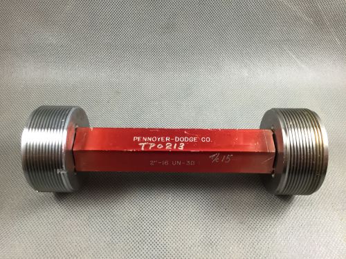 Pennoyer Dodge 2&#034;-16 UN-3B Thread Plug Go NoGo Gage