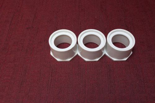 Nibco c437-250 2&#034; x 1-1/4&#034; pvc sch 40 spig x soc bushing 3 pack new for sale