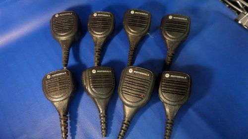 Lot of 8 Motorola PMMN4045A,PMMN4027A,PMMN4021Shoulder Remote Speaker Microphone