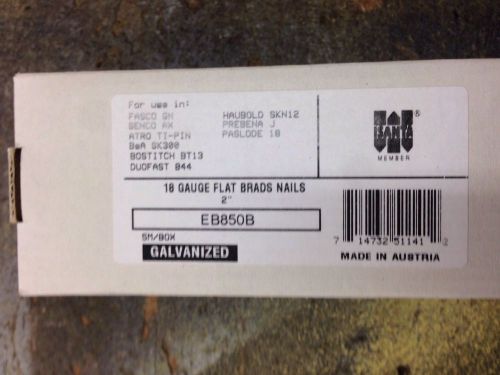 18 Gauge 2&#034; Brads Galvanized Brad Nails for Bostitch Hitachi Max Senco Duo Fast