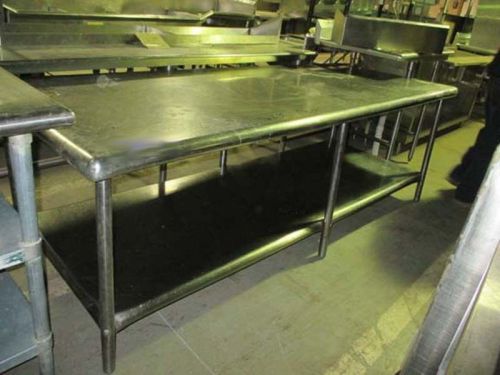 96&#034; Stainless Steel Work Table with Undershelf