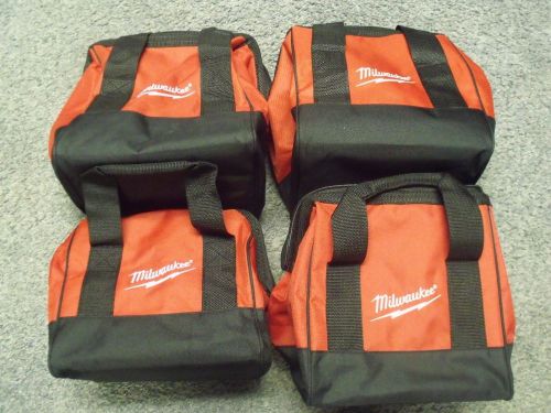 M18 milwaukee lithium-ion contractor 2 tool bags lot of 4 tote new 10x11x12 for sale