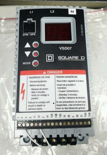 New square d ac variable speed drive speed drive controller motor vsd07 u09p10 for sale