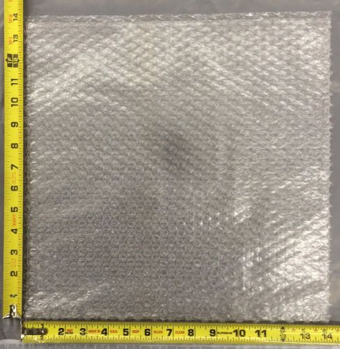 50 14x14 straight cut / open-end bubble out bags / bubble wrap pouches 14&#034; x 14&#034; for sale