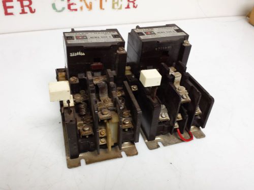 LOT OF 2 CUTLER HAMMER A10B-1 NEMA SIZE 0 CONTACT KIT 6-22-2 120V60CY 1887-1