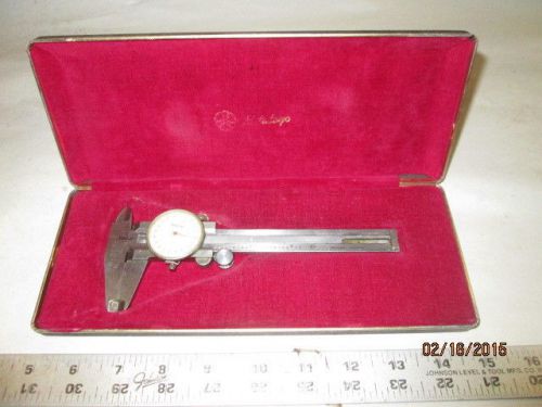 MACHINIST TOOLS LATHE MILL Mitutoyo Dial Caliper Gage Gauge in Case