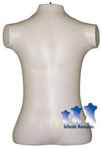 Inflatable mannequin, male torso, large rounded, ivory for sale