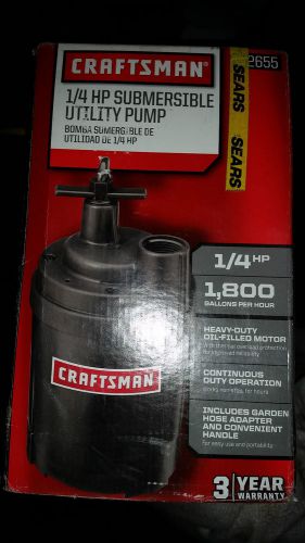 Sears 1/4 hp sump pump brand new, still in box. un opened for sale