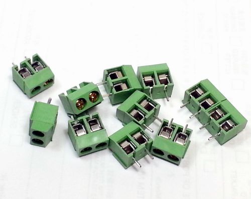 50x PCB 2-pin / 2-pole Blocks Terminal Connectors 5mm