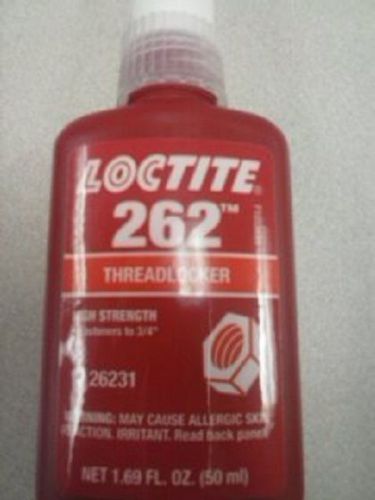 NEW 50 Ml  (1.69)FL. OZ. LOCTITE 262 THREADLOCKER