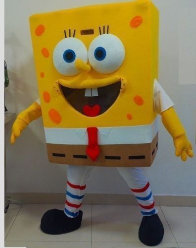 Yellow spongebob squarepants mascot costume epe ems express hot adult size sale for sale