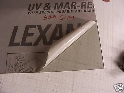 MR10 LEXAN SOLAR GRAY POLYCARBONATE 1/8&#034; x 24 x 3.75