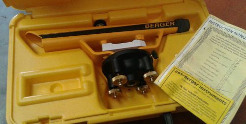 BERGER INSTRUMENTS MODEL 135 US MADE TRANSIT SURVEY LEVEL W/ CASE