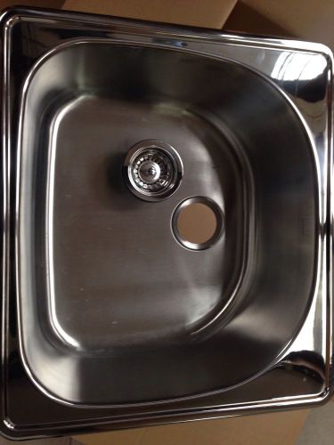 Overmount D SHAPE stainless Steal Sink 18 Gauge 25x22