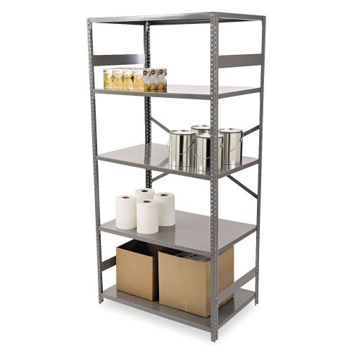 Commercial Steel Shelving, Medium Gray various sizes 5 / 6 shelves