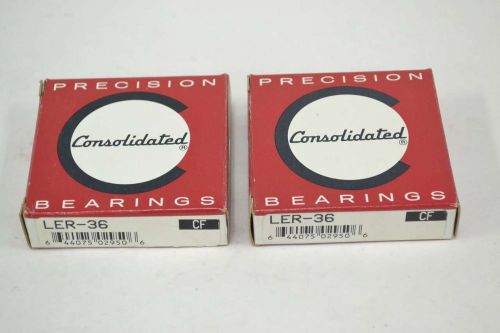 LOT 2 CONSOLIDATED LER-36 BEARING ALUMINUM SEAL 2-7/8X2-3/8X5/8IN B363347