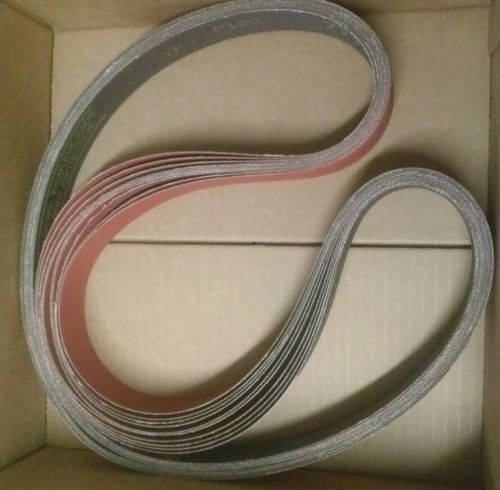 3M SANDING BELTS REGALITE POLICUT RESIN BOND CLOTH YF P120  1-1/2&#034;x60&#034; LOT OF 10