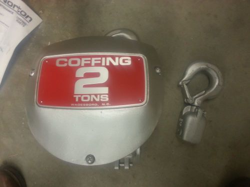 COFFING 2 TON CHAIN FALL HOIST, ALUMINUM, NEW IN BOX, NO CHAIN