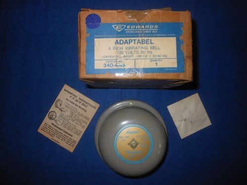 Nib edwards general signal cat# 340-4n5 adaptabel 120v 4-inch vibrating bell for sale