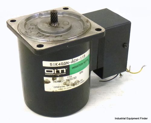 Oriental Motor 51K40GN-ACH-115 Induction Motor 40W 115V 60Hz