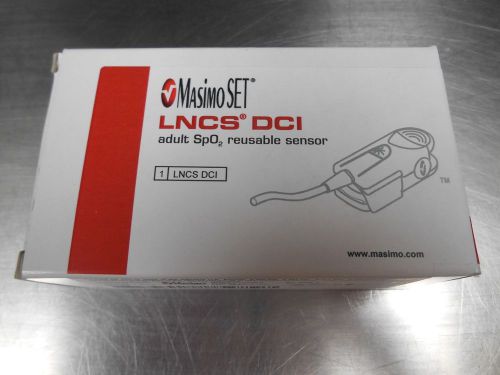 MASIMO SET LNCS DCI ADULT SPO2 REUSABLE SENSOR REF : 1863  NEW IN BOX