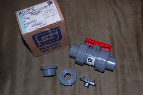 New spears 3629-007c tu 2000 3/4&#034; standard ball valve soc/fipt cpvc safe-t-shear for sale