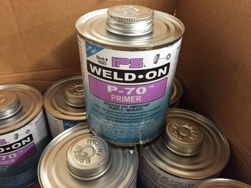 IPS Weld-On P-70 PVC/CPVC Purple Primer, 10223, 1 Case/12 Quarts, Expired