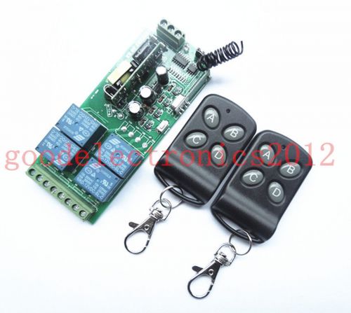 85v~250V 110V 220V 230V 4CH RF Wireless Remote Control Relay Switch 433MHZ