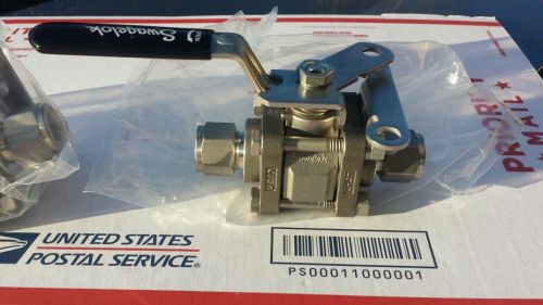 Swagelok SS-63TS8-JL Ball Valve lot of 2