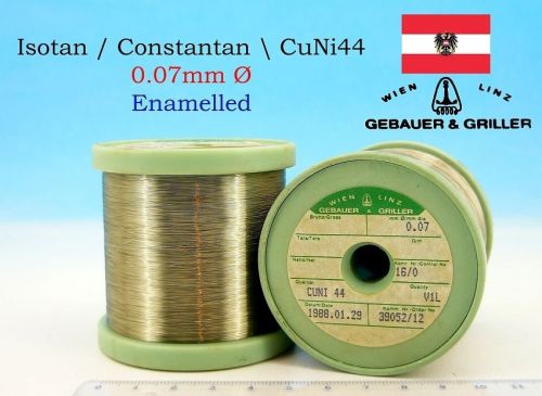 1x 249g spool e isotan constantan 41awg 0.07mm 127 ?/m 38.7?/ft resistance wire for sale