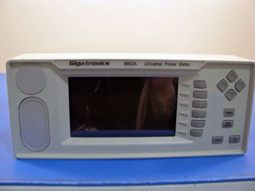 Gigatronics 8652A Dual Channel Universal Power Meter, BAD SCREEN, ERROR