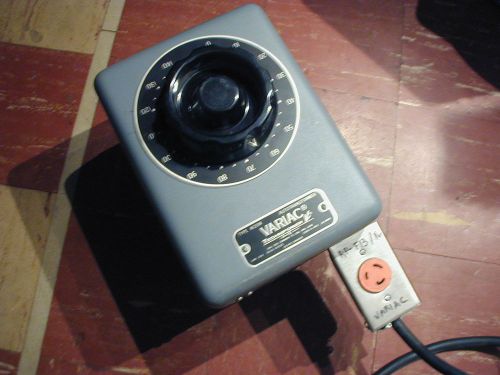 VINTAGE VARICA type W20M AUTOTRANSFORMER line 120v 50-60 cycles load 140v 20 amp