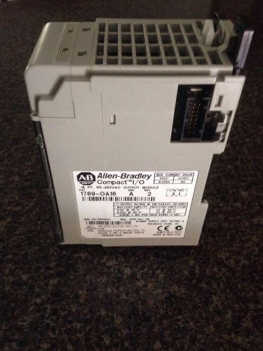 ALLEN BRADLEY 1769-OA16 SER.A 16-PT. OUTPUT MODULE 85-265VAC *USED*