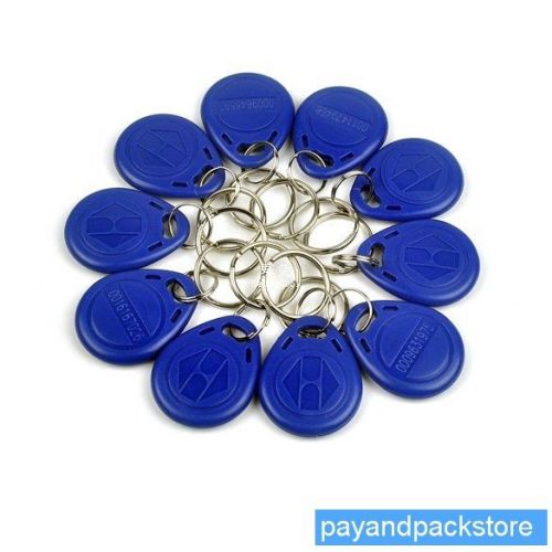 10pcs 125khz rfid proximity id token tag key keyfobs chain j07 for sale