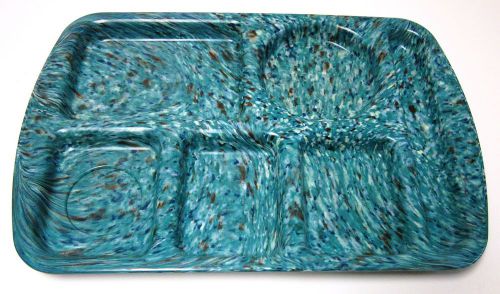 One (1) Prolon Ware School Lunch Tray- Speckled- Vintage- New-  Color Turquoise
