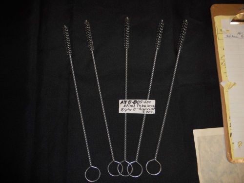 NEW! USA SPIRAL TUBE BRUSHES,3/8&#034;DIA.X12&#034;L.,CARBON STEEL, 5 PCS.