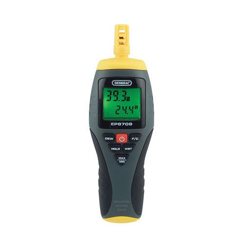 General EP8709 Digital Psychrometer with Bright Display