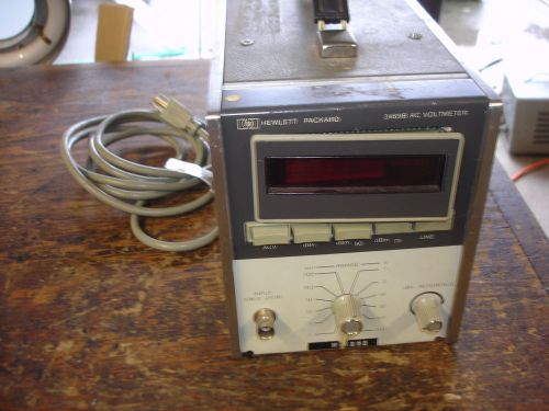 USED HEWLETT PACKARD 3469B AC VOLTMETER POWERS ON BROKEN METER PANEL