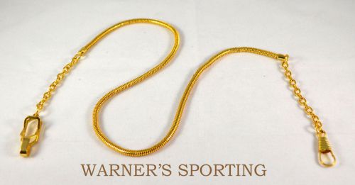 WARNER WHISTLE SNAKE CHAIN EPAULET CLIP &gt;GOLD&lt; 20” UNIFORM