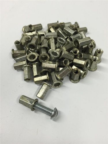 50PC Sheet Metal Fastener HEX Flat Head Blind Rivet Nut Rivnut 1/4&#034;-20 x 9/16&#034;