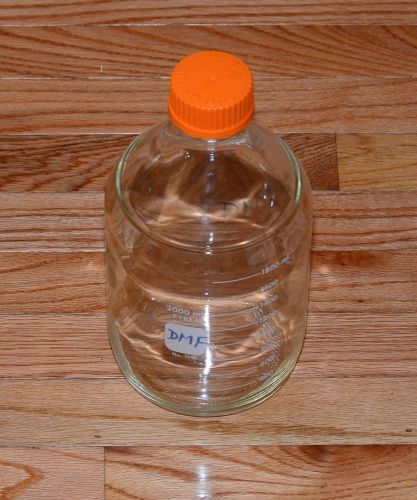 PYREX Glass 2000mL (2L) Reagent Media Storage Bottle With Screw Cap (cat #1395)