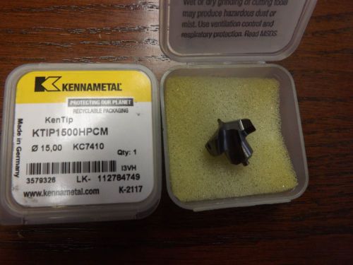 Kennametal Carbide Drill Inserts, KTIP1500HPCM, Grade KC7410, 15.00mm Diameter
