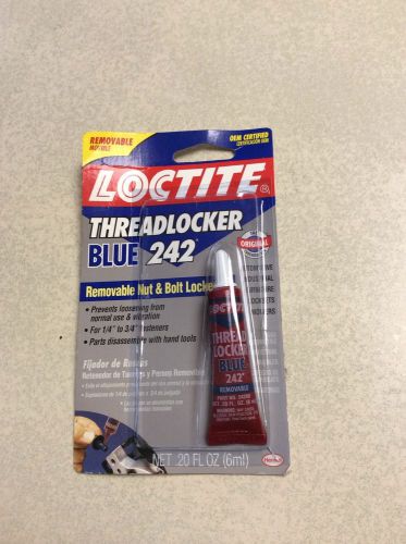 Loctite Threadlocker Blue 242/ Removeable Nut &amp; Bolt Locker/.20oz.