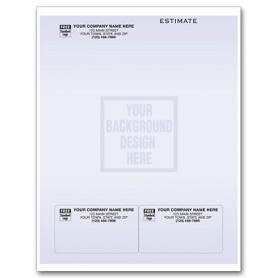 Form/Label Laser Combo w/2 Labels at Bottom - Colors