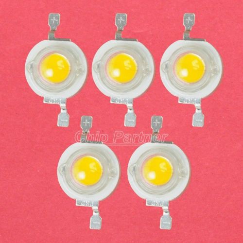 5pcs 3W Warm White High Power LED 200-220LM SMD 3000-3500K