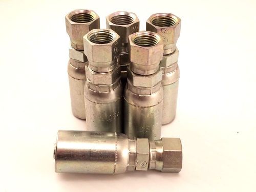 Qty 6 - weatherhead 08u-608 interchange style hydraulic hose fitting #8fjic for sale