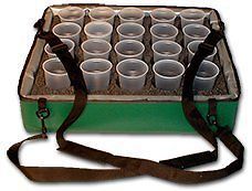 TCB Insulated Bags HWK B Green Beverage Carrier 20 Hole Foam Insert 20 x 24 6