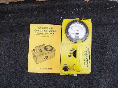 RADIOLOGICAL SURVEY METER WITH BOOK FEB 2016   Geiger