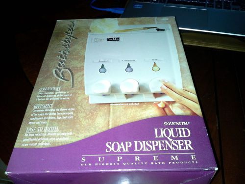 ZENITH Supreme Liquid Soap Dispenser,(liquid Caddy). 3 Bottle Model # 5703W